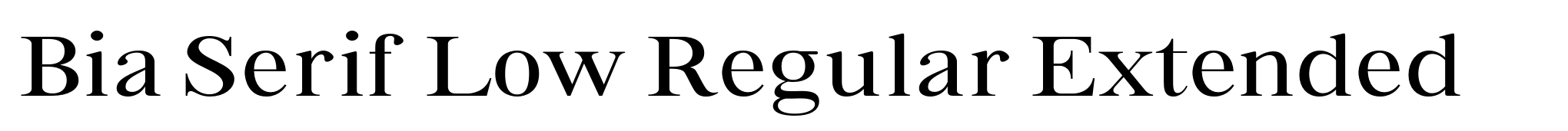 Bia Serif Low Regular Extended image